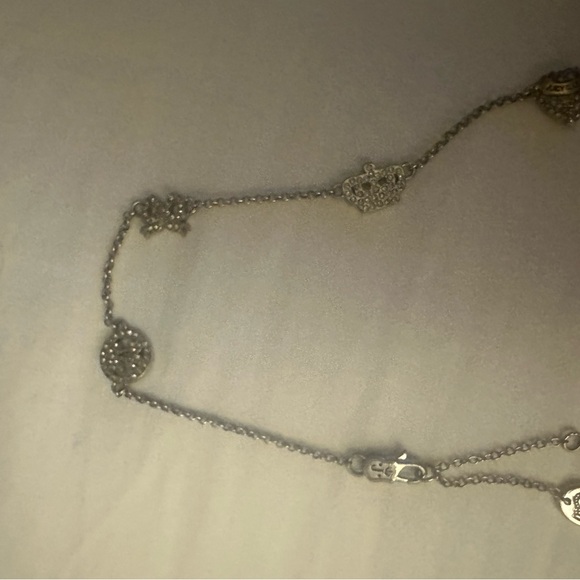 Juicy Couture Silver Heart Charm Necklace - Picture 3 of 5